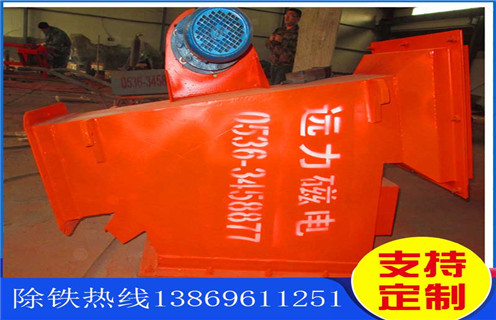 管道自卸除鐵器，吉林管道自卸除鐵器圖片_遠(yuǎn)力山東永磁管道除鐵器應(yīng)用安裝示意圖型12000高斯_可定制工作原理 